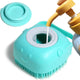 Pawdentia Dog Bath Brush with Shampoo Dispenser, Silicone